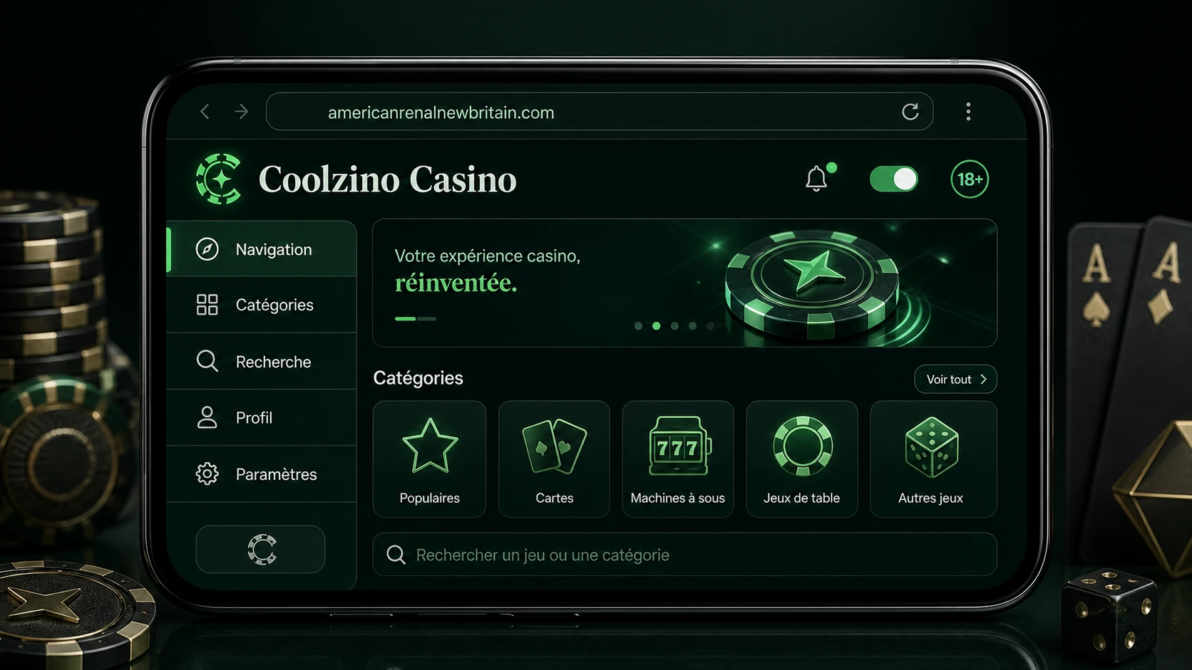 Coolzino Application : fonctionnalités principales
