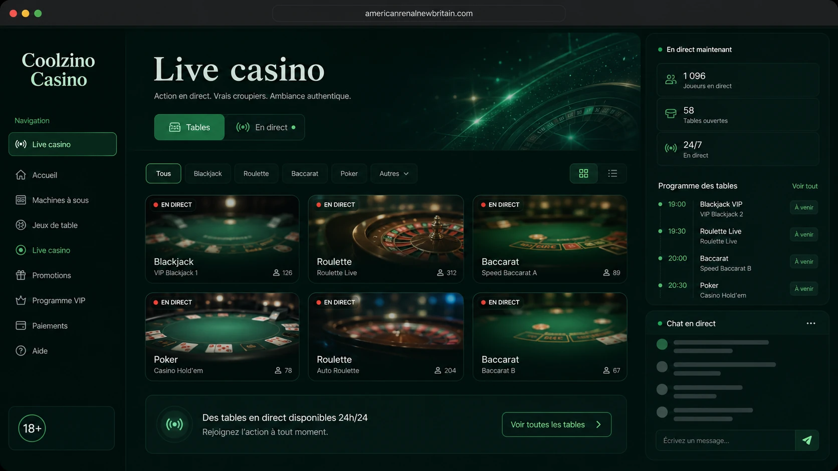 Live casino